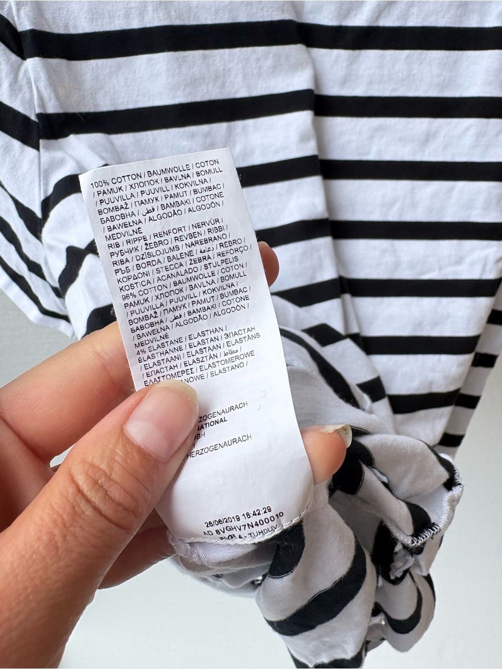 Balmain x Puma Striped Oversized Distressed Holes Tee Shirt White Black rare - Picture 10 of 10